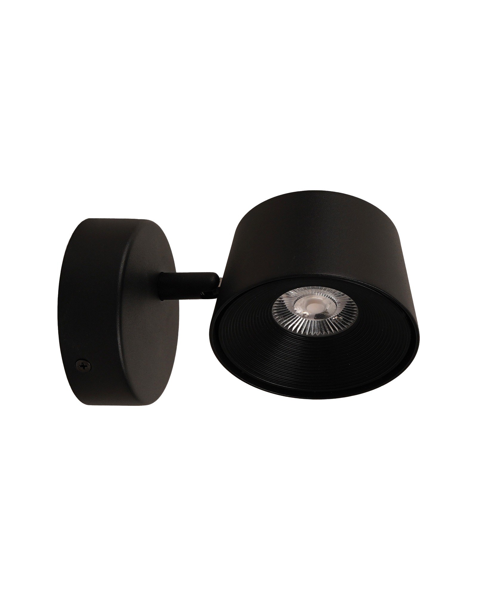 Applique Direction Wall Short LED en métal par Antidark applique Direction Wall Short Antidark en finition noir, packshot fond blanc