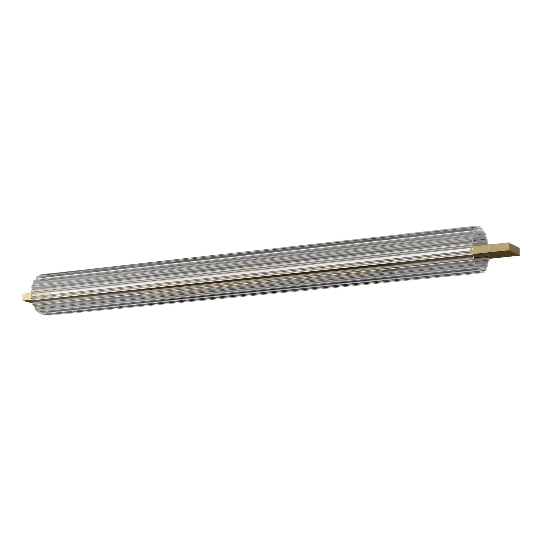 Applique Lirra LED en verre côtelé par Antidark Applique Lirra LED 70 cm en verre côtelé, finition laiton