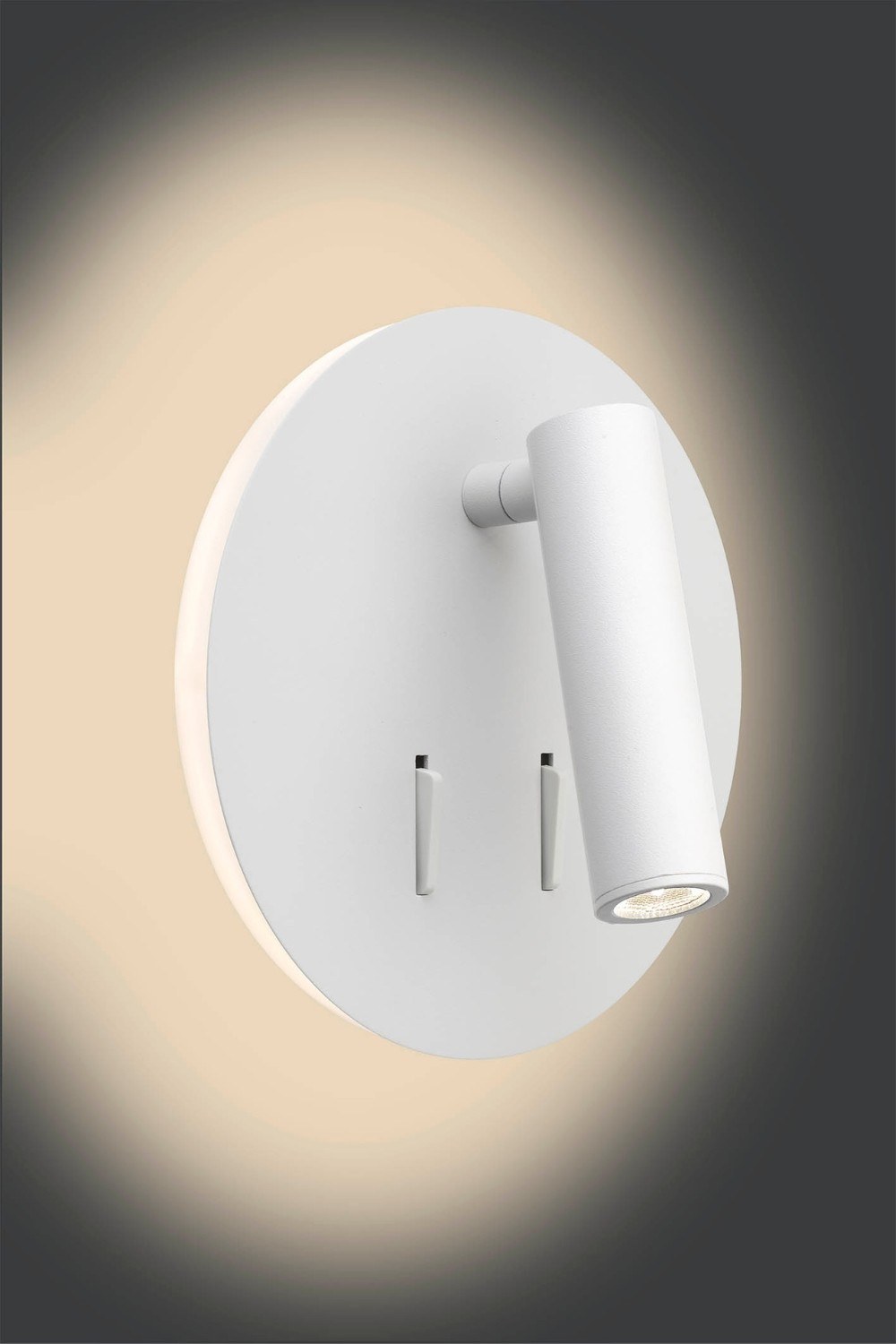 Applique liseuse Circle Wall LED en aluminium par Antidark applique liseuse Circle Wall Antidark blanche, spot et halo lumineux