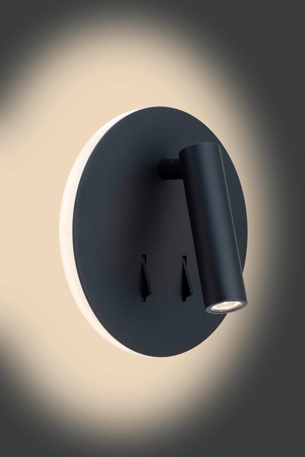 Applique liseuse Circle Wall LED en aluminium par Antidark applique liseuse Circle Wall Antidark noire, spot et halo lumineux