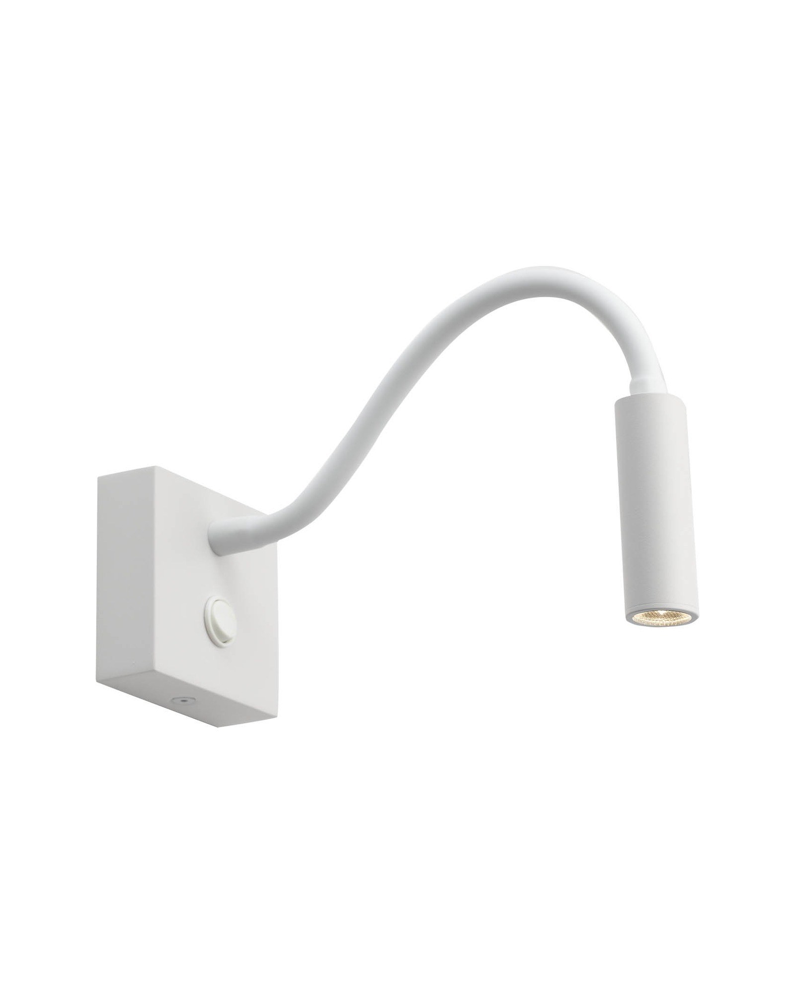applique liseuse Flex Wall Antidark en finition blanc, packshot fond blanc