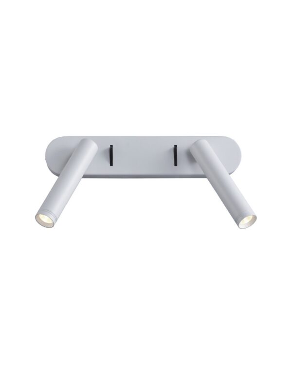 applique liseuse Point Wall Antidark en finition blanc, packshot fond blanc