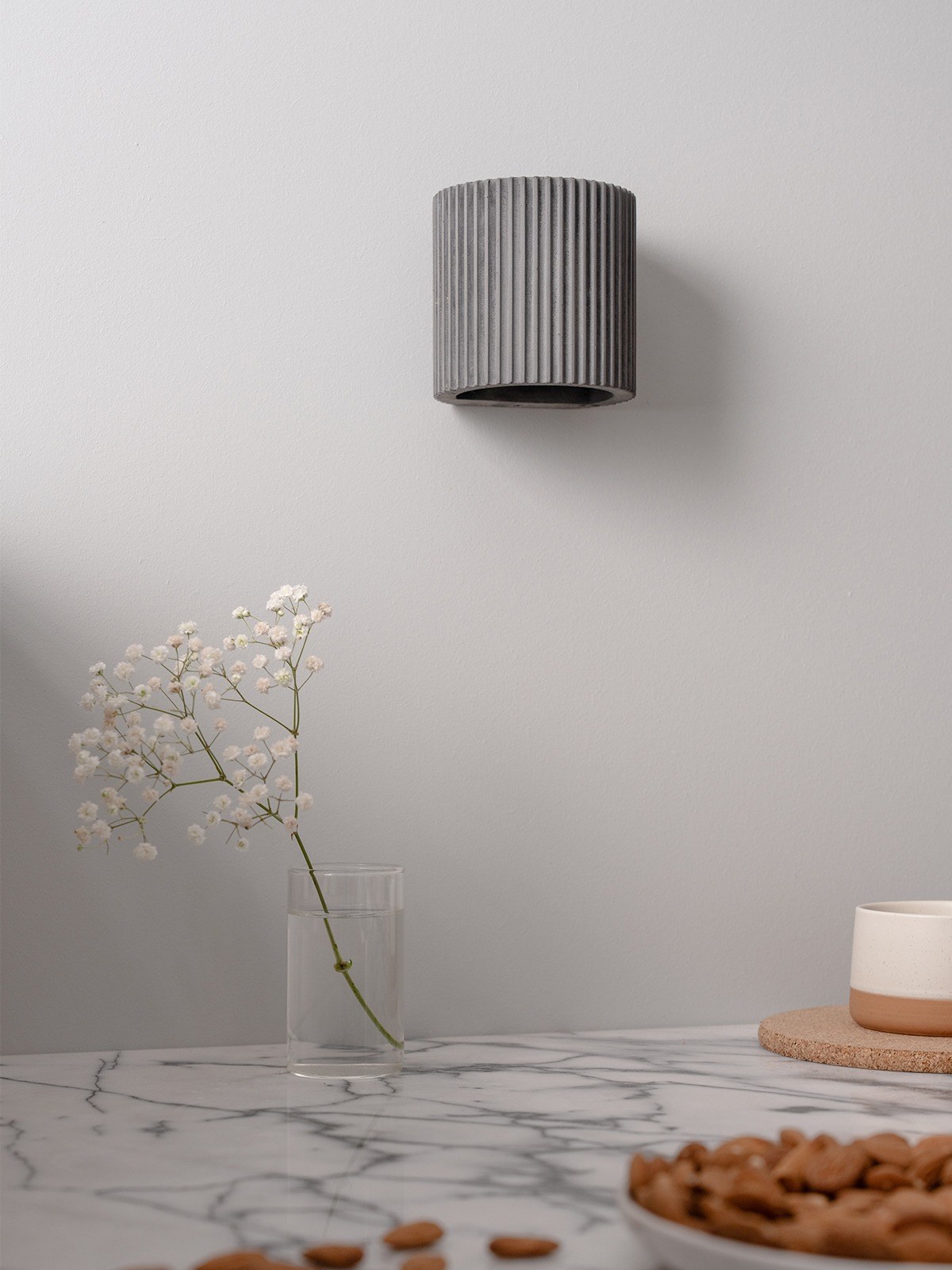 Applique S6 en béton par Stefan Gant x Gant Lights Applique S6 en béton par Stefan Gant x Gant Lights, gris foncé