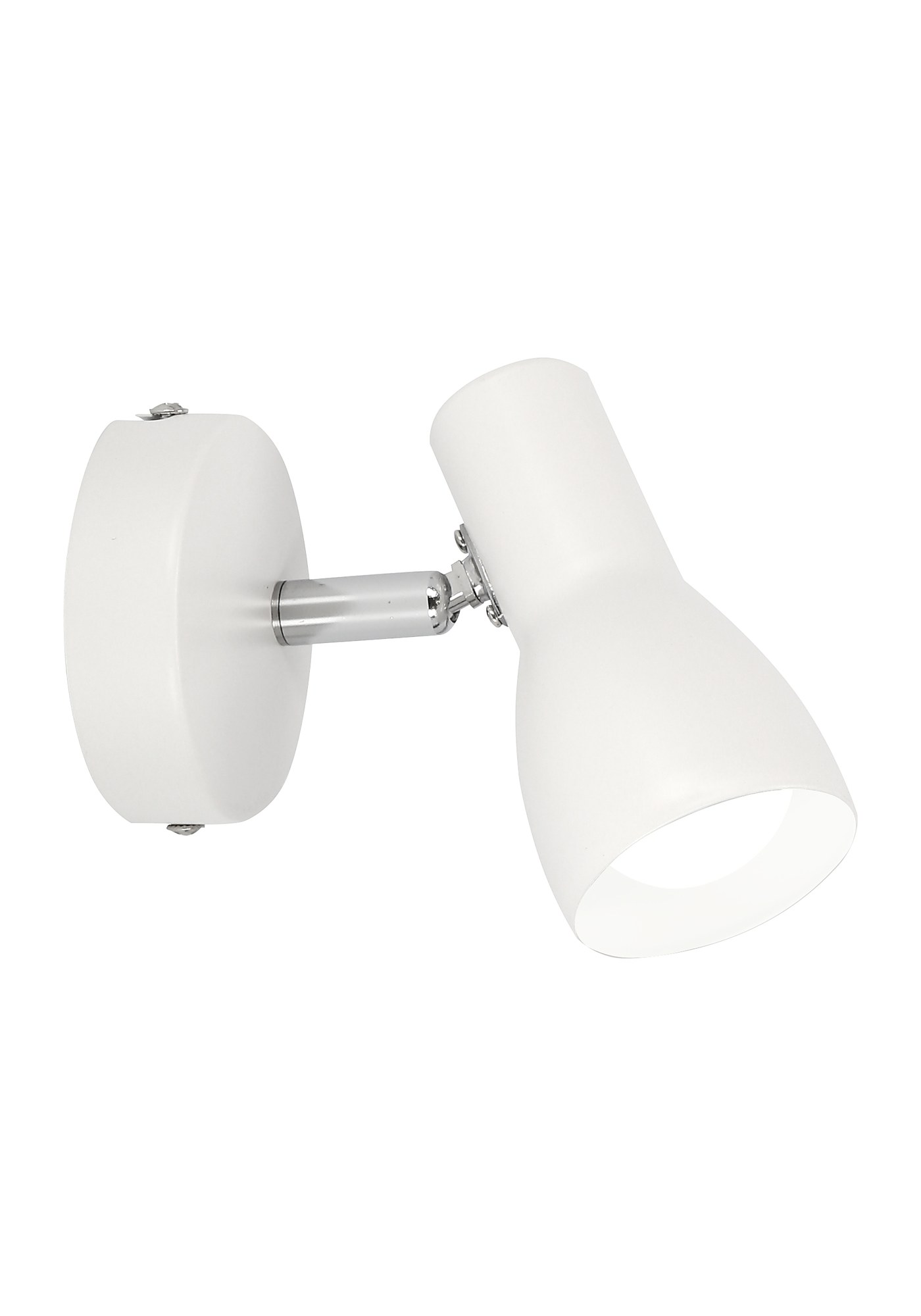 Applique murale spot orientable pour chambre d'enfant, E14, 5 coloris applique spot enfant coloris blanc mat sur fond blanc