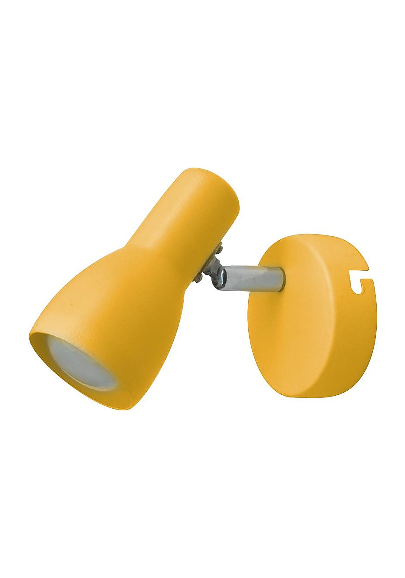 Applique murale spot orientable pour chambre d'enfant, E14, 5 coloris applique spot enfant coloris moutarde sur fond blanc