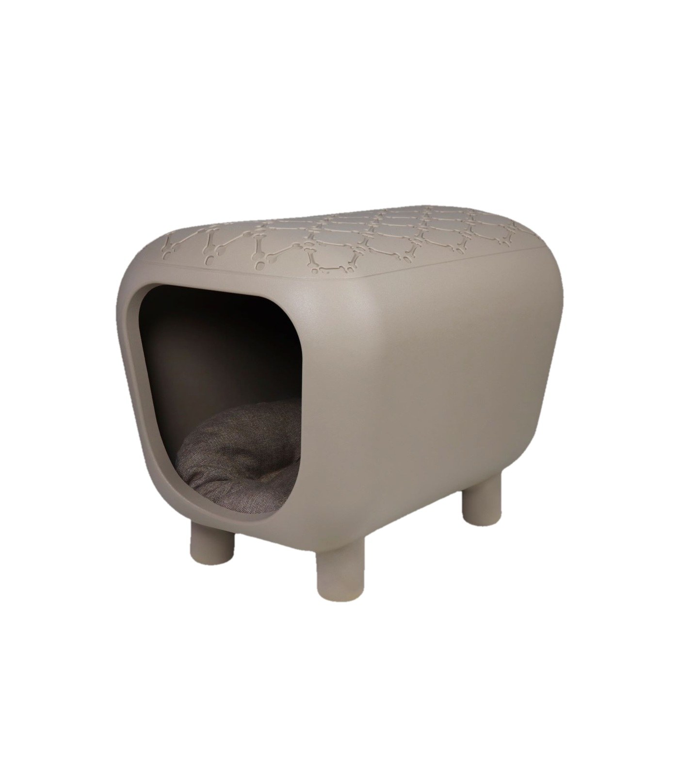 banc niche Pancuccia Dove Grey, détourage fond blanc