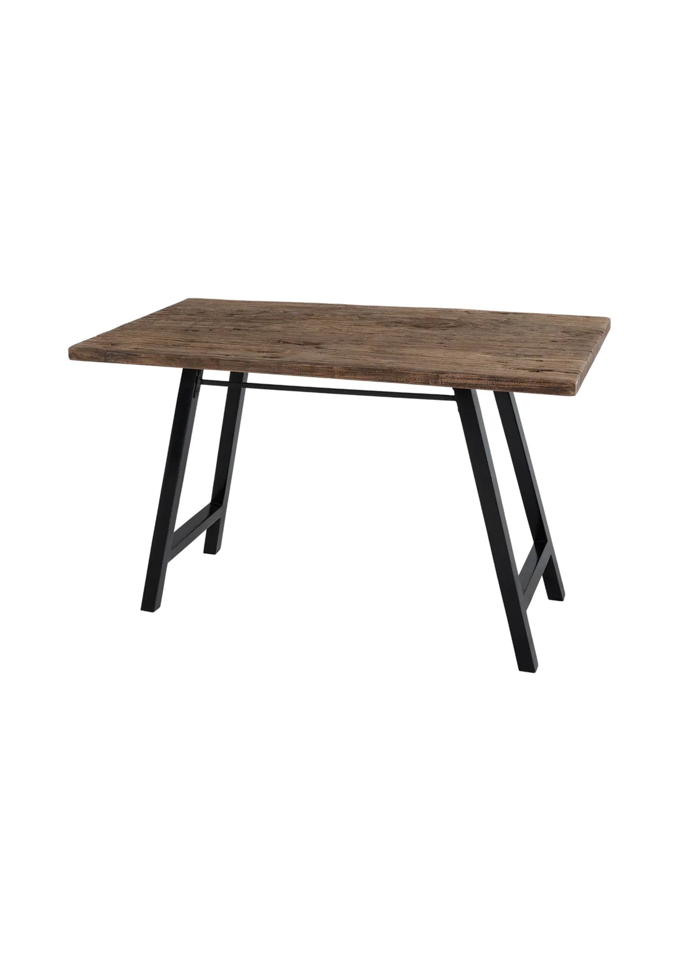 Bureau en bois récupéré par Urban Nature Culture, pieds acacia noir bureau bois récupéré Urban Nature Culture, rendu sur fond blanc