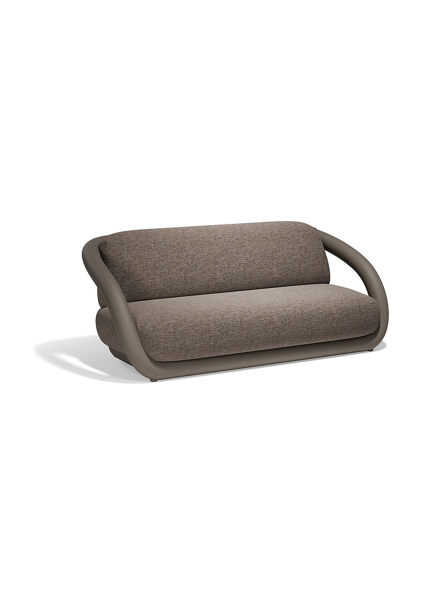 Canapé Mel en polyéthylène et tissu au design contemporain par Ramón Esteve x Vondom canapé Mel Vondom coloris Taupe