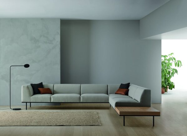 canapé modulable lounge Inclass Escalas, composition d angle dans un salon d attente