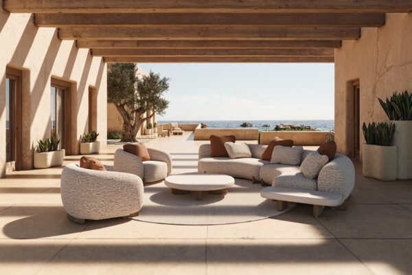 canapé modulable Milos Vondom en situation, photo d'ambiance
