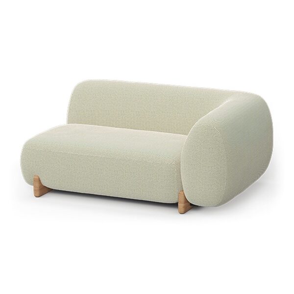 canapé modulable Milos Vondom, section gauche xl, coloris crème