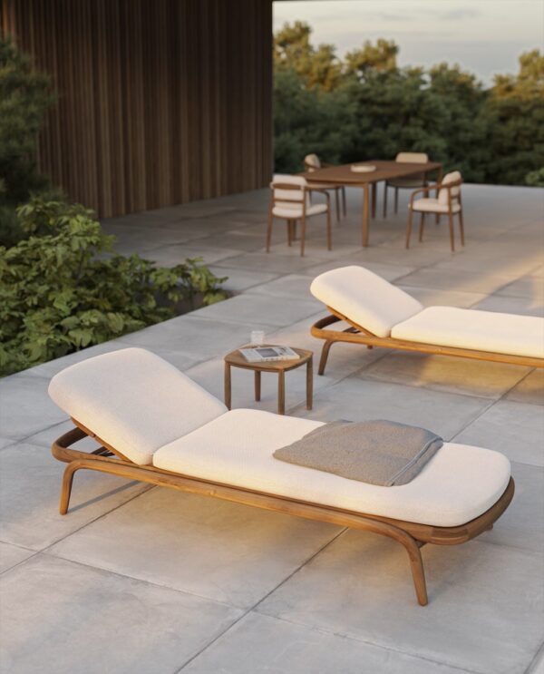 chaise longue Fusta Vondom en situation, photo d'ambiance