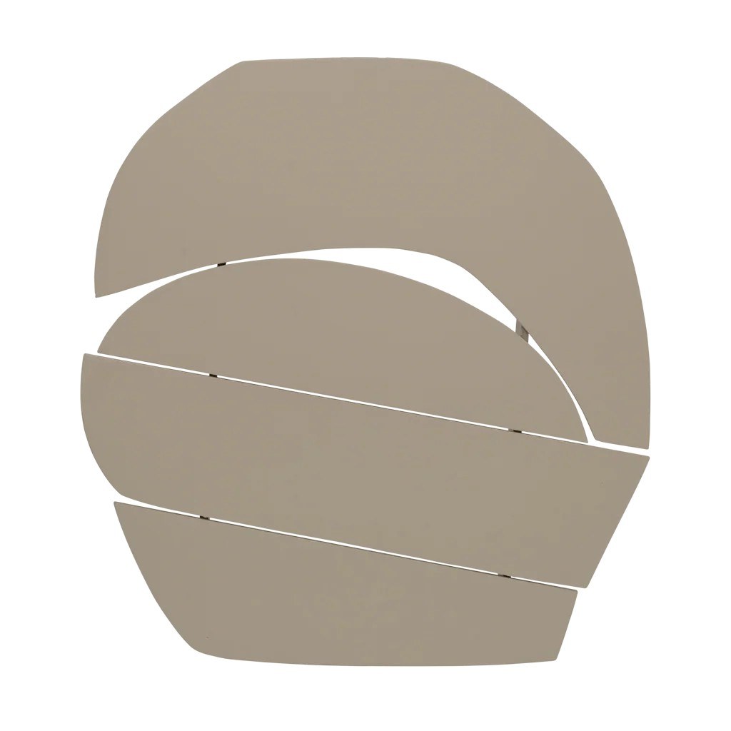 Décoration murale Bloc de bois par Urban Nature Culture, MDF mat décoration murale MDF Bloc de bois Urban Nature Culture, coloris brouillard gris taupe vu de face