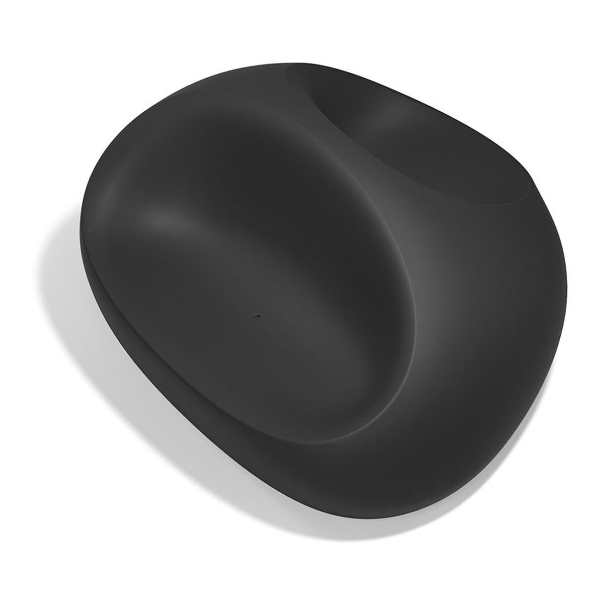 Double fauteuil Stone en polyéthylène au design contemporain par Stefano Giovannoni & Elisa Gargan x Vondom double fauteuil Stone Vondom coloris Noir