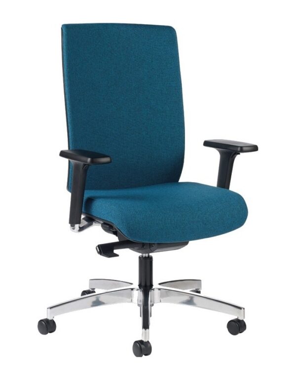 Fauteuil de bureau professionnel à dossier tapissé sans têtière