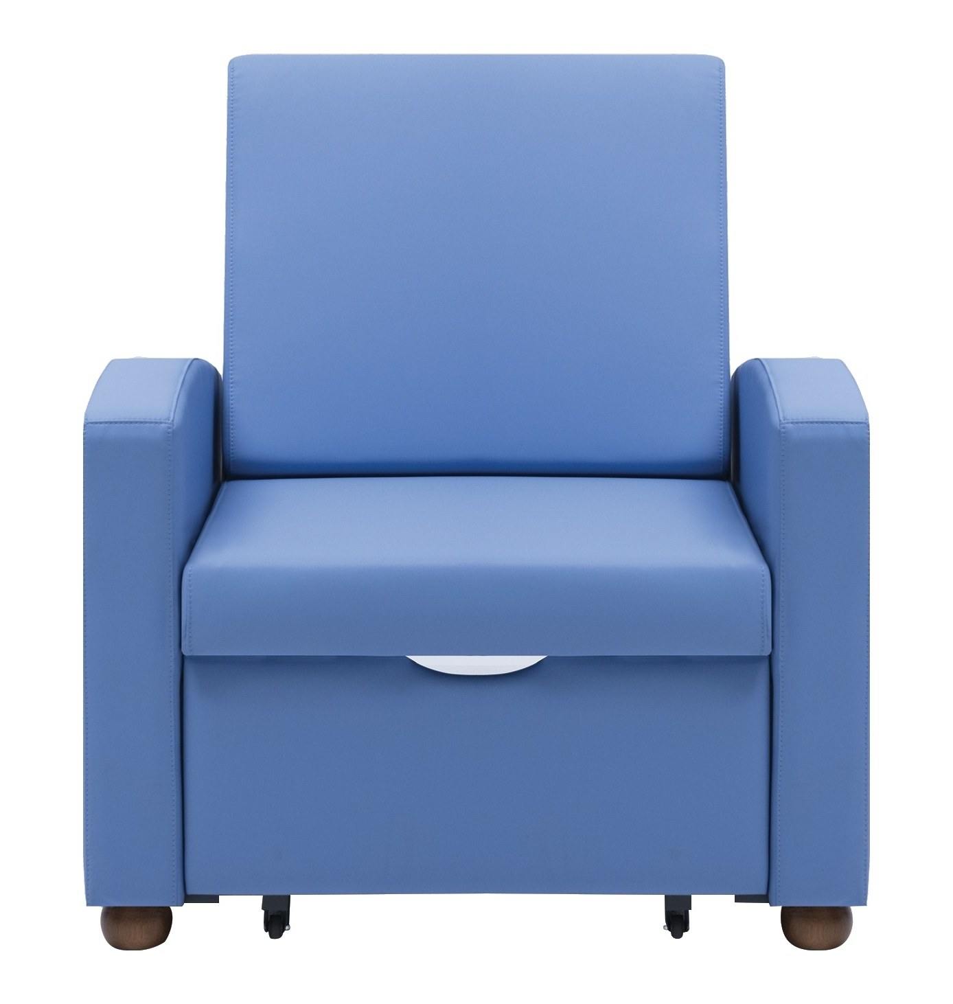 Fauteuil Lit Accompagnant 1 ou 2 Places, Couchage Intégré Fauteuil lit accompagnant 1 place sans caisson sur patins
