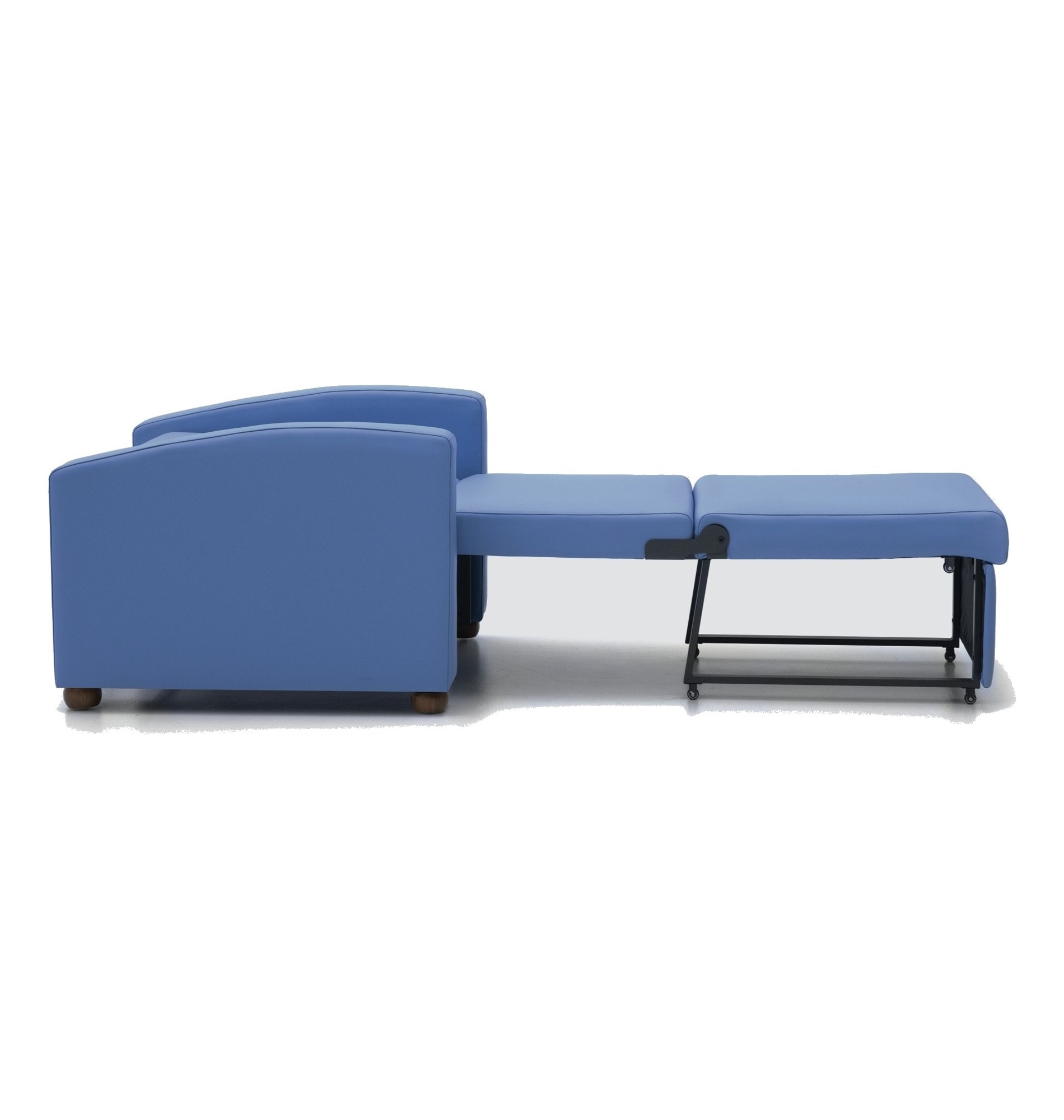 Fauteuil Lit Accompagnant 1 ou 2 Places, Couchage Intégré Fauteuil lit accompagnant sans caisson avec couchage déplié