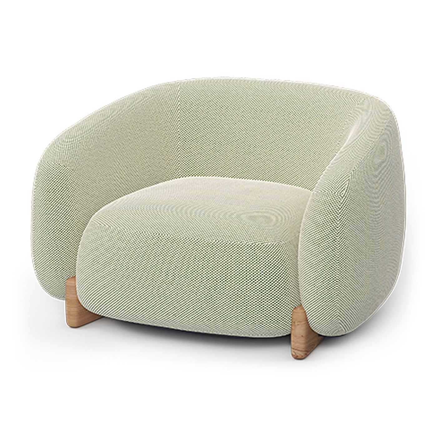 fauteuil lounge Milos rembourré Vondom, coloris crème