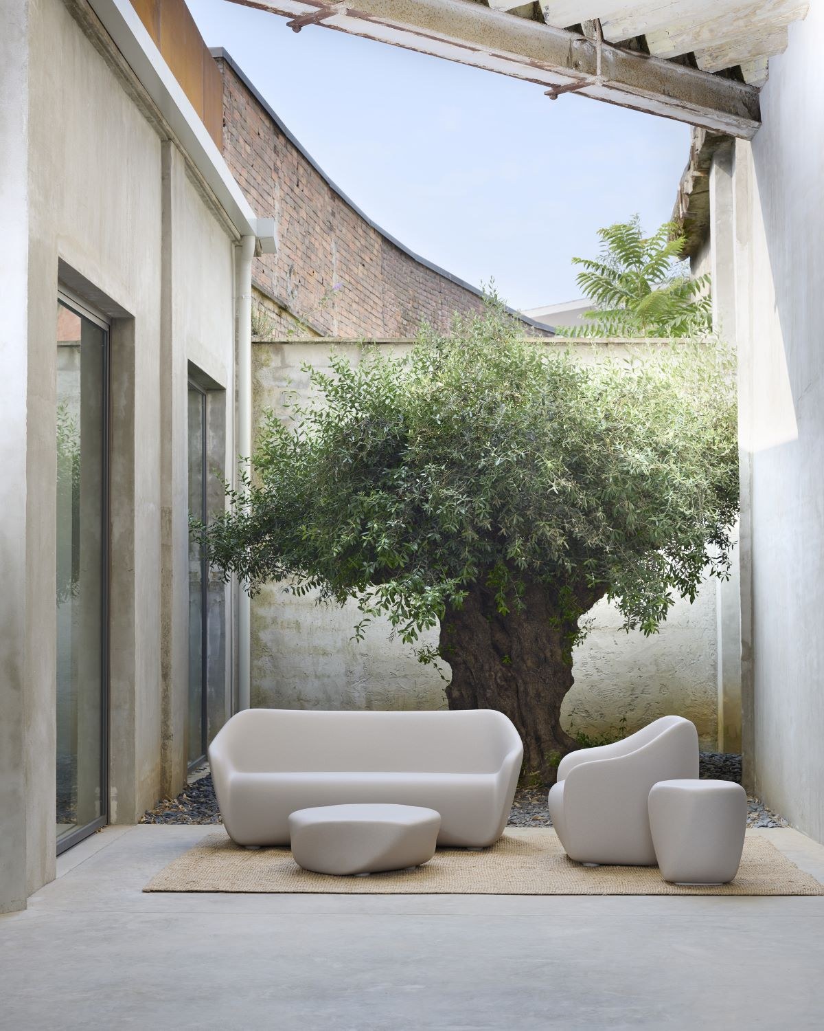 Fauteuil Reborn en polyéthylène recyclé par ecoBirdy x SLIDE Studio fauteuil Reborn Slide ecoBirdy, patio olivier