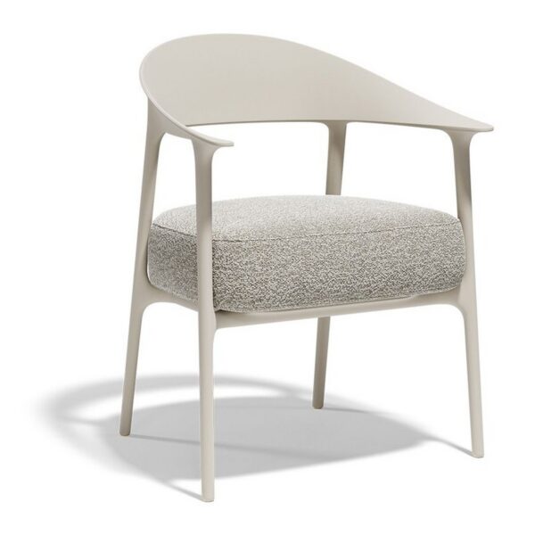 fauteuil rembourré Africa Vondom coloris écru, Standard (assise 51 cm)