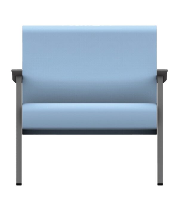 Fauteuil salle d'attente 1 place, version grande largeur