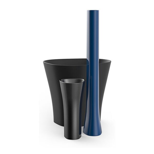 grand pot extérieur design Bones Vondom vue de face fond blanc