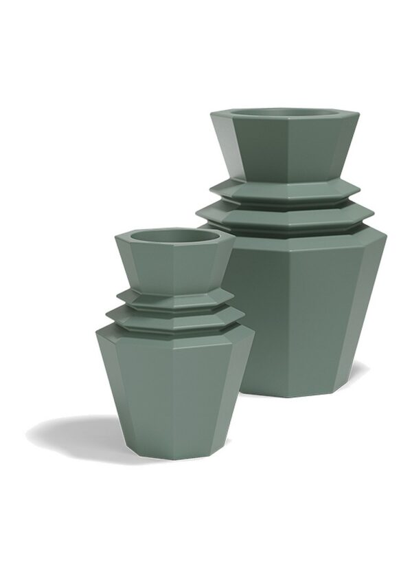 grand pot extérieur design Hinoki Vondom, deux tailles de pots Origami