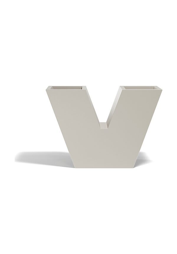 jardinière extérieur design en V Vondom coloris taupe