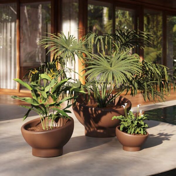 jardinière Luna Vondom en situation, photo d'ambiance