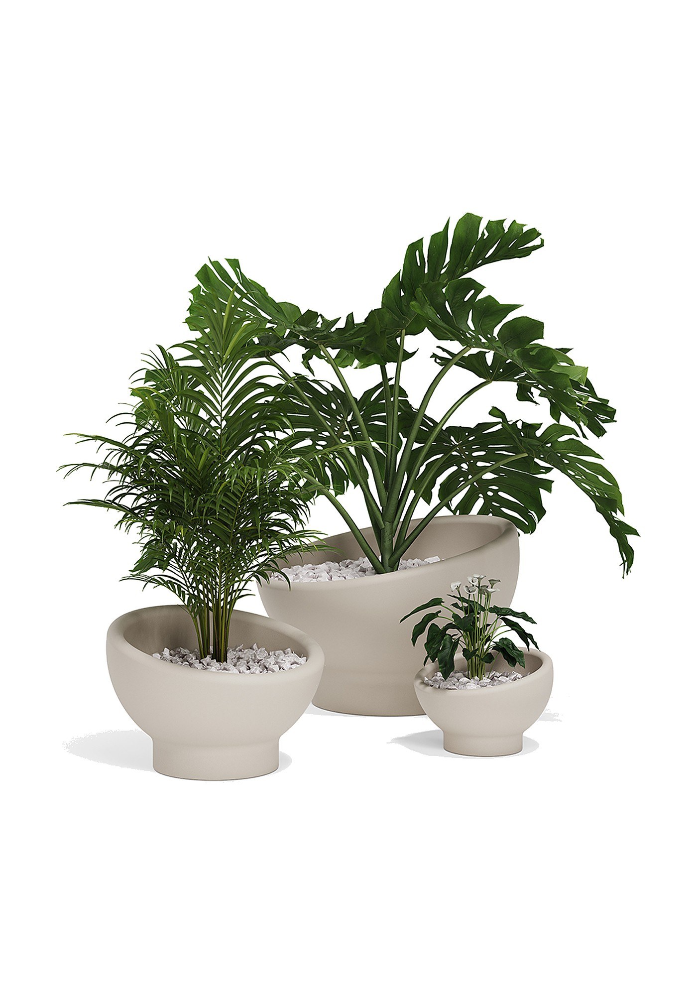 Jardinière Luna en polyéthylène au design contemporain par Ramón Esteve x Vondom jardinière Luna Vondom, ensemble de la collection