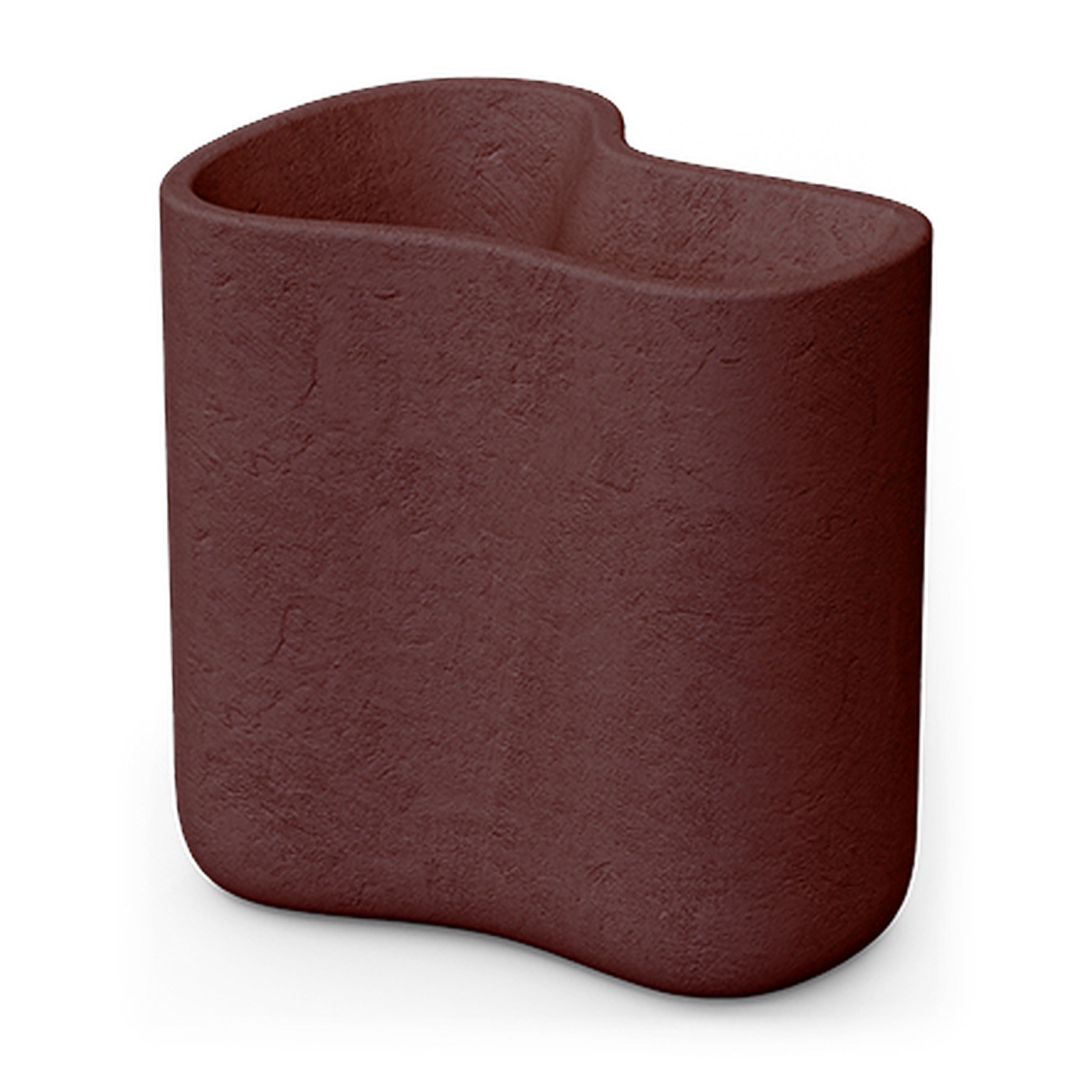 Jardinière Milos en polyéthylène au design contemporain par Jean-Marie Massaud x Vondom jardinière Milos Vondom, moyenne, coloris grenat