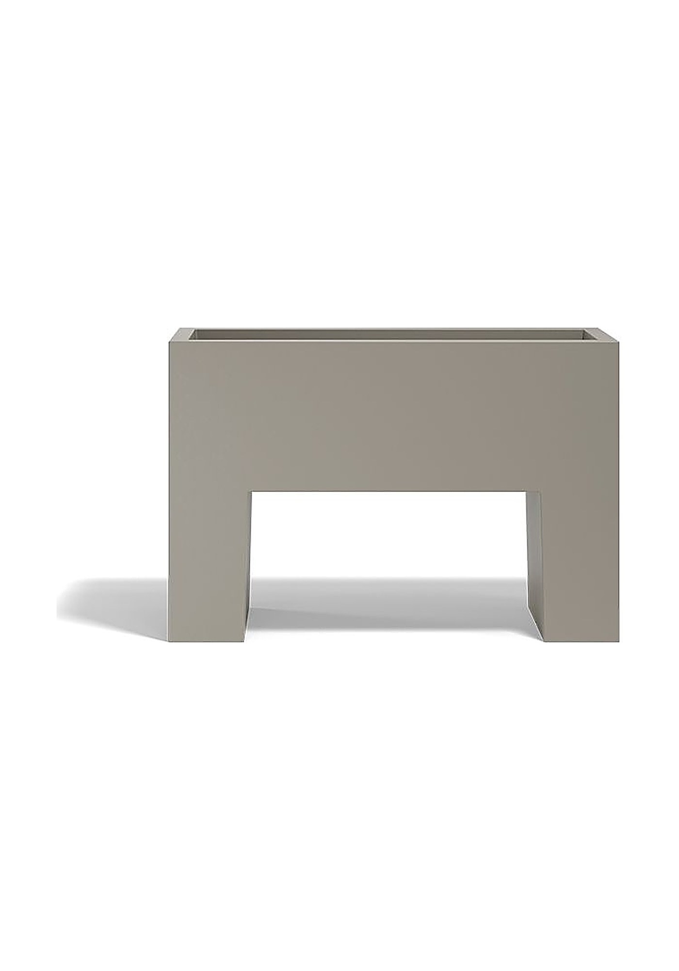 Jardinière rectangulaire extérieur sur pieds en polyéthylène x Vondom jardinière rectangulaire extérieur sur pieds Vondom bac de 120 cm coloris taupe