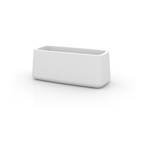 jardinière rectangulaire extérieur Ulm Vondom jardinière 127 cm coloris blanc