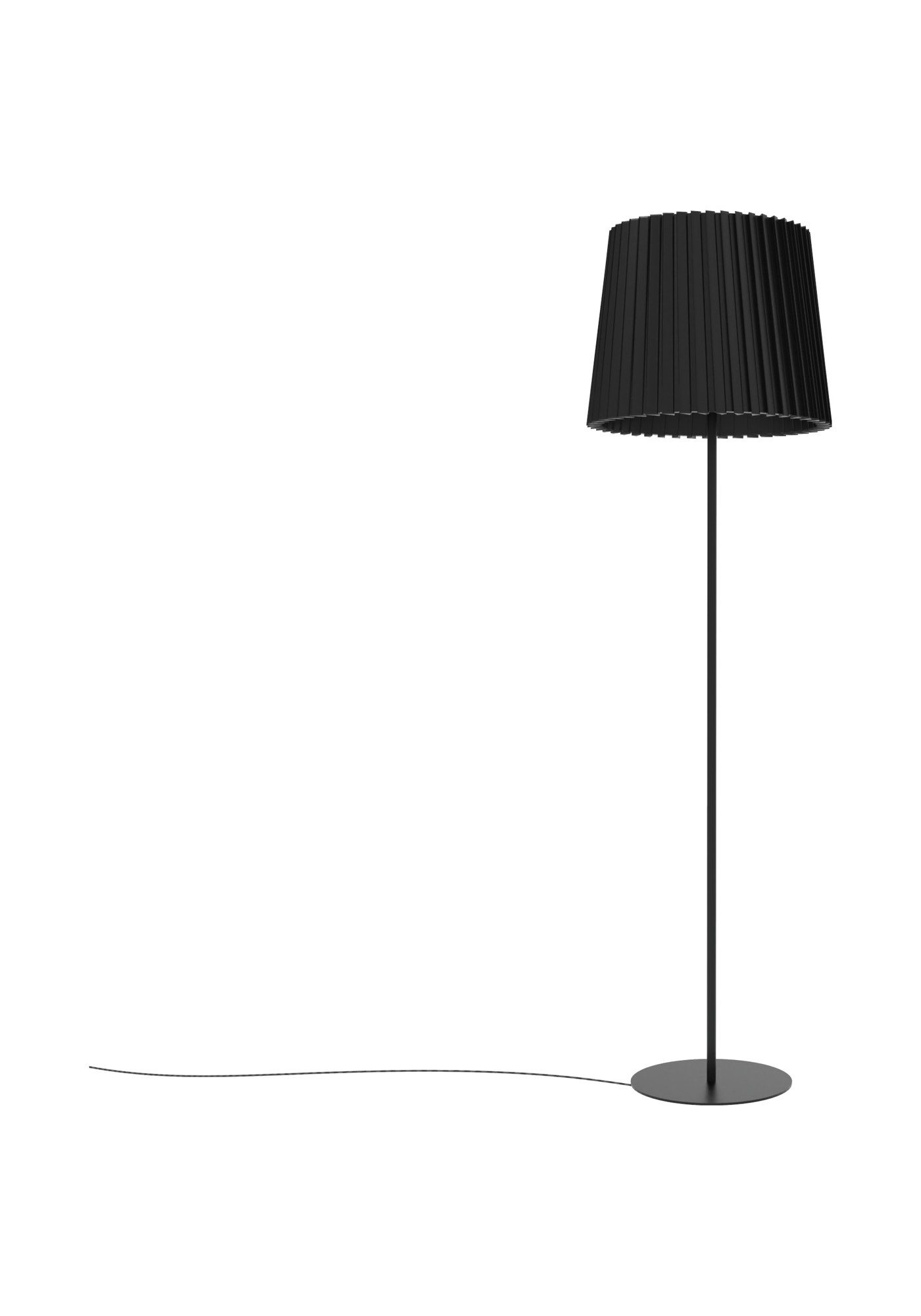 lampadaire Kilma noir mat