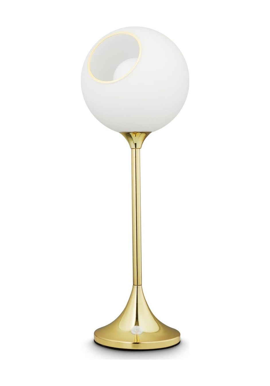 Lampe à poser Ballroom en verre soufflé par Design by Us lampe à poser Ballroom Design by Us, coloris White Snow (blanc), base dorée