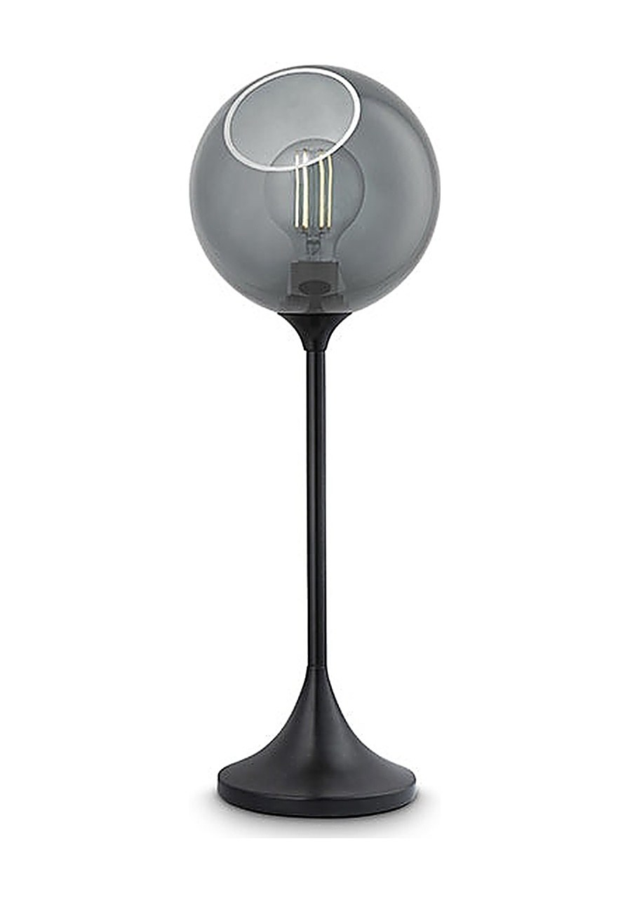 Lampe à poser Ballroom en verre soufflé par Design by Us lampe à poser Ballroom Design by Us, coloris Smoke (gris), base noire