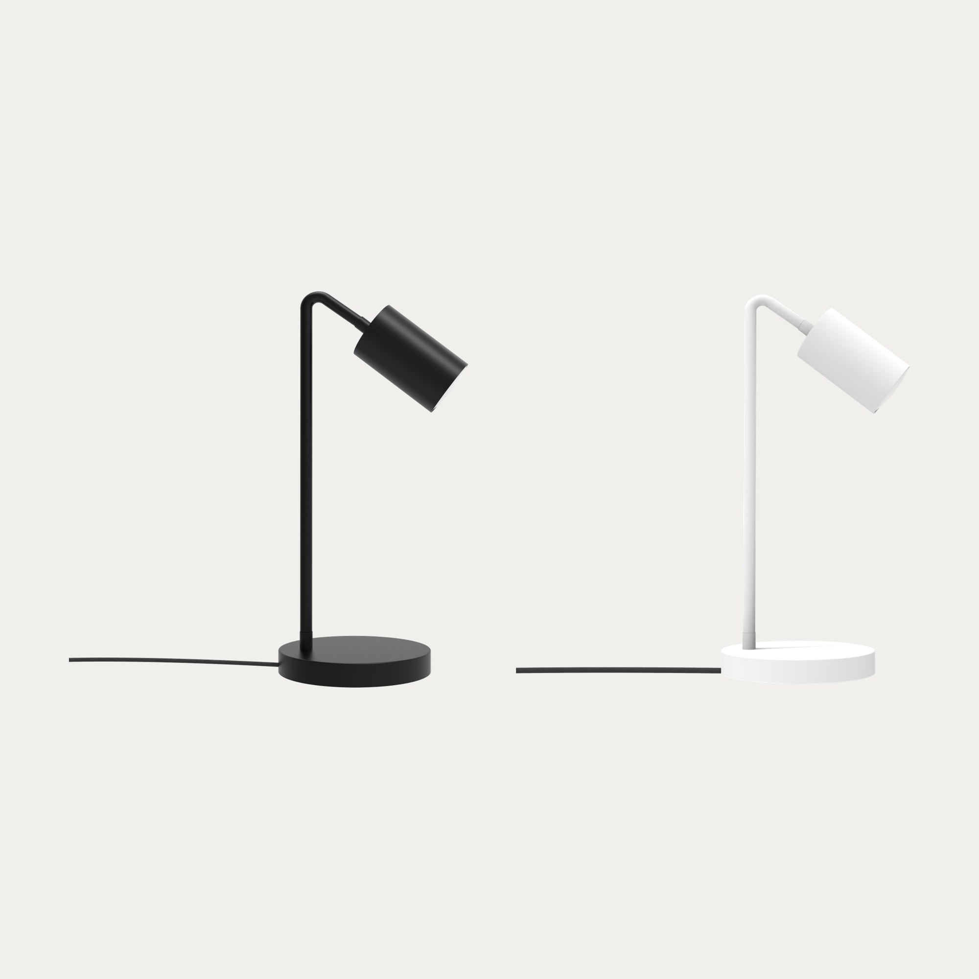 lampe à poser Boir en deux finitions