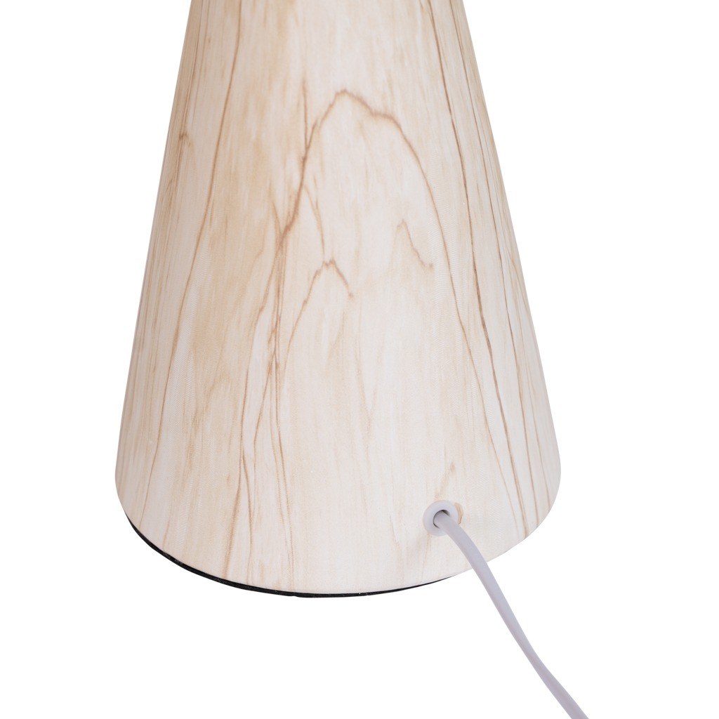 Lampe à poser Jun par Urban Nature Culture, céramique et lin écru lampe à poser céramique Jun Urban Nature Culture, détail du pied en céramique effet travertin