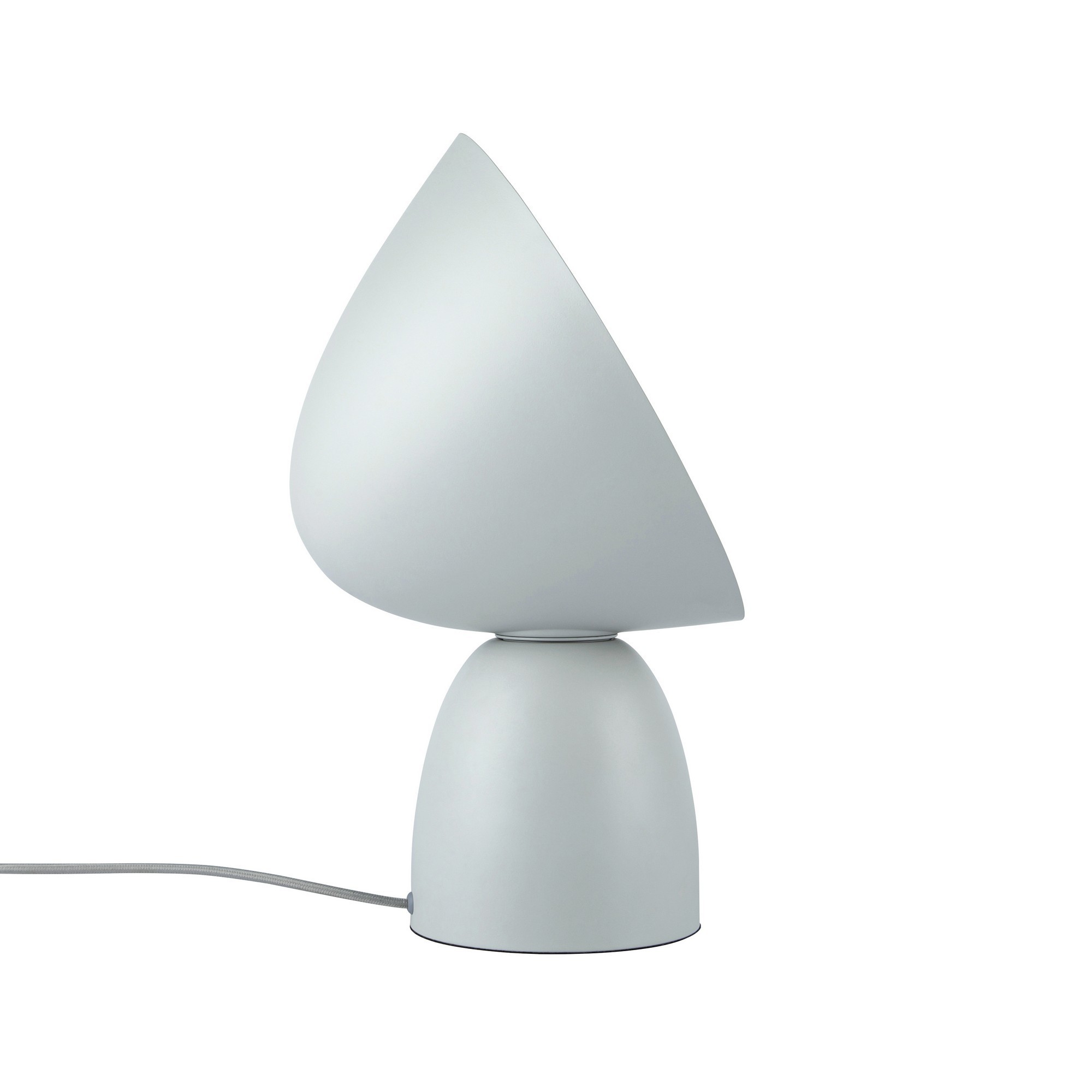 Lampe à poser Hello en métal et verre opale par Design For The People lampe à poser Hello, vue de profil de l abat-jour tourné