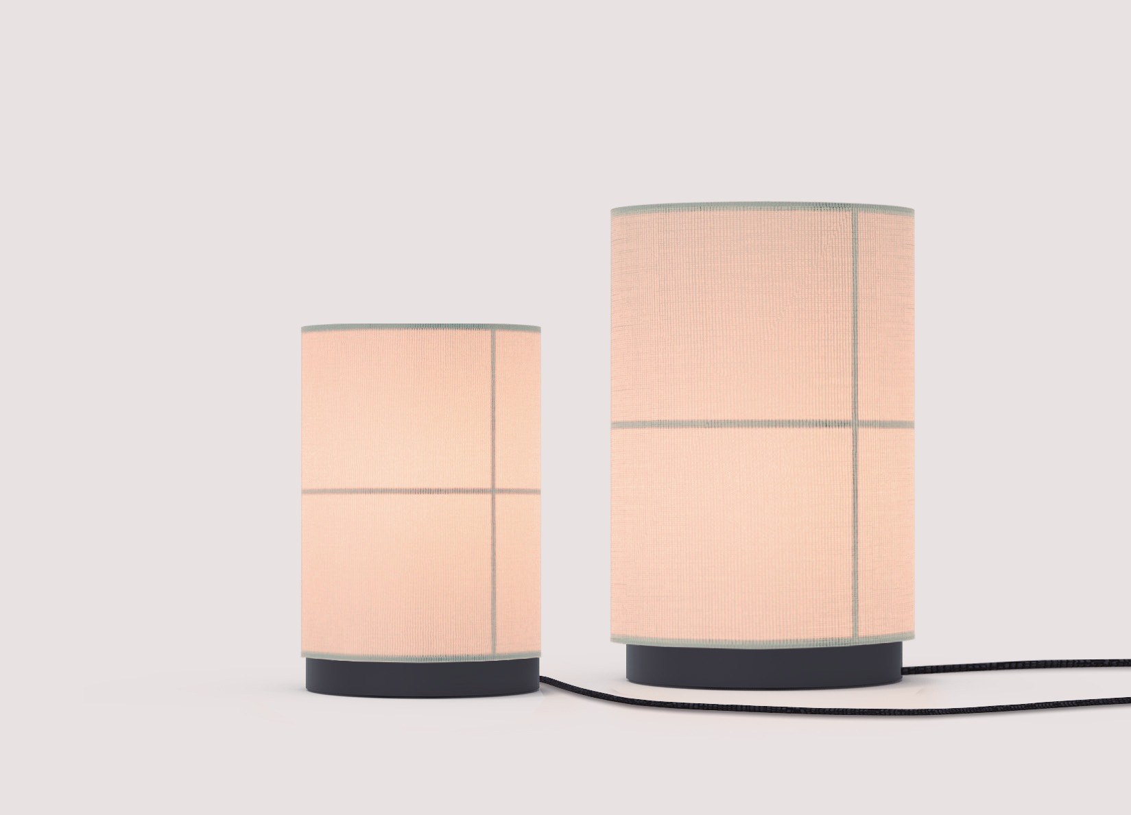 lampes à poser Rania Flat 18 et 28 cm en situation