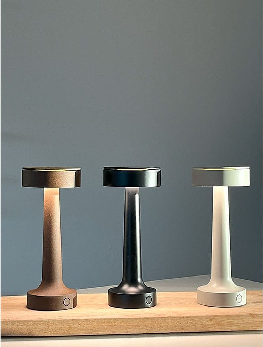 lampe à poser sans fil Buddy Antidark trois finitions