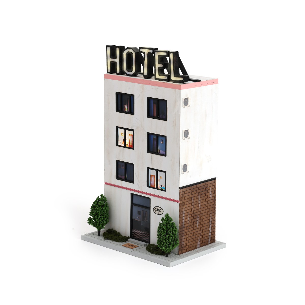 lampe hotel miniature design vue trois quarts