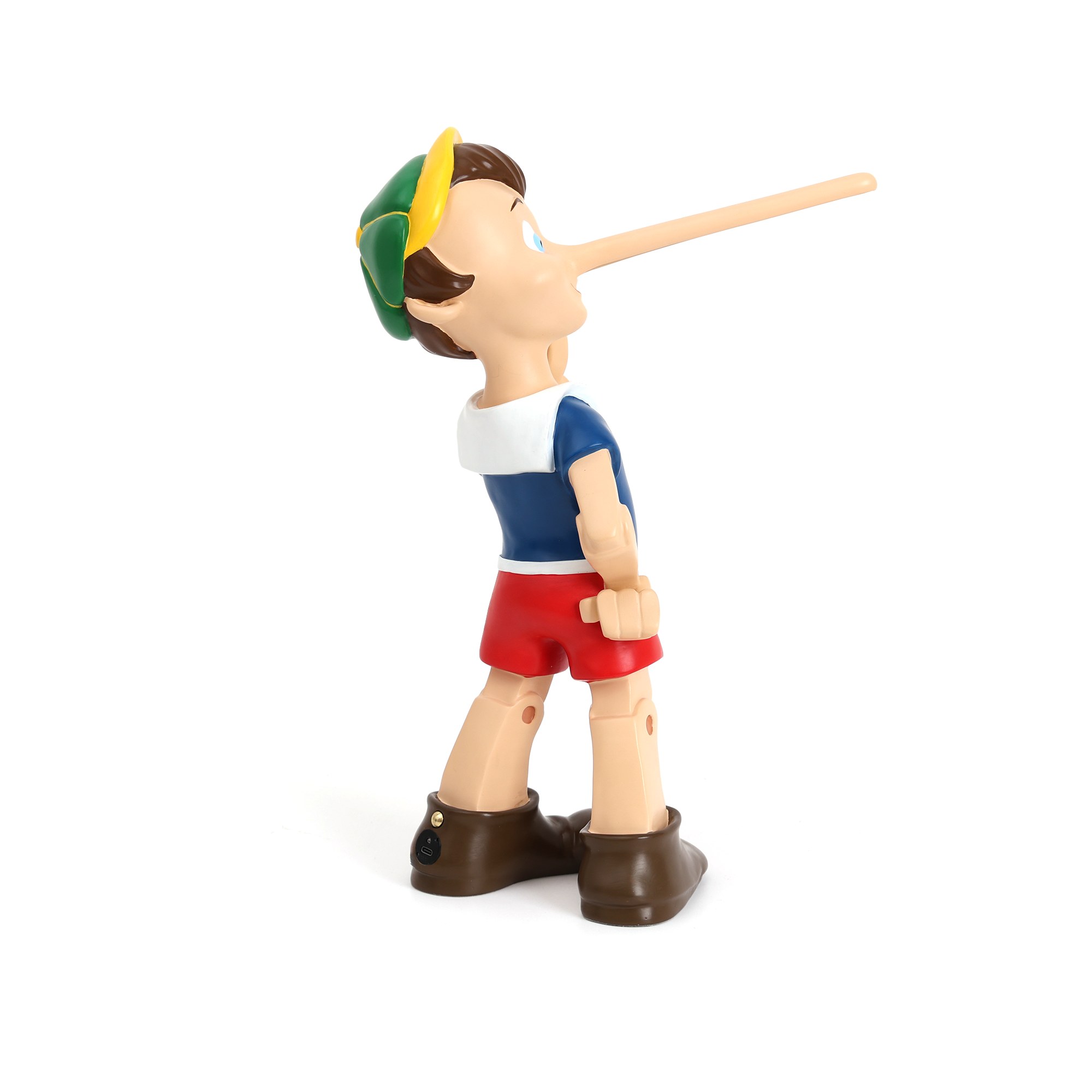 Lampe Pinocchio The Liar rechargeable par Seletti Profil de la lampe Pinocchio design signée Uto Balmoral pour Seletti