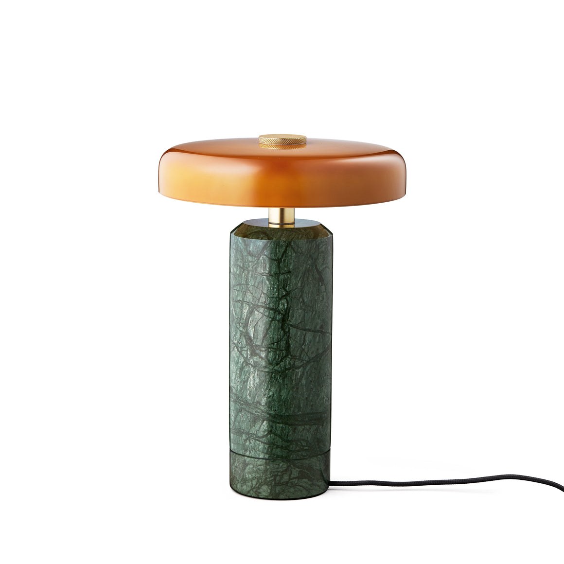 Lampe rechargeable Trip par Design by Us, marbre et verre lampe rechargeable Trip Design by Us, sur sa base de charge en marbre