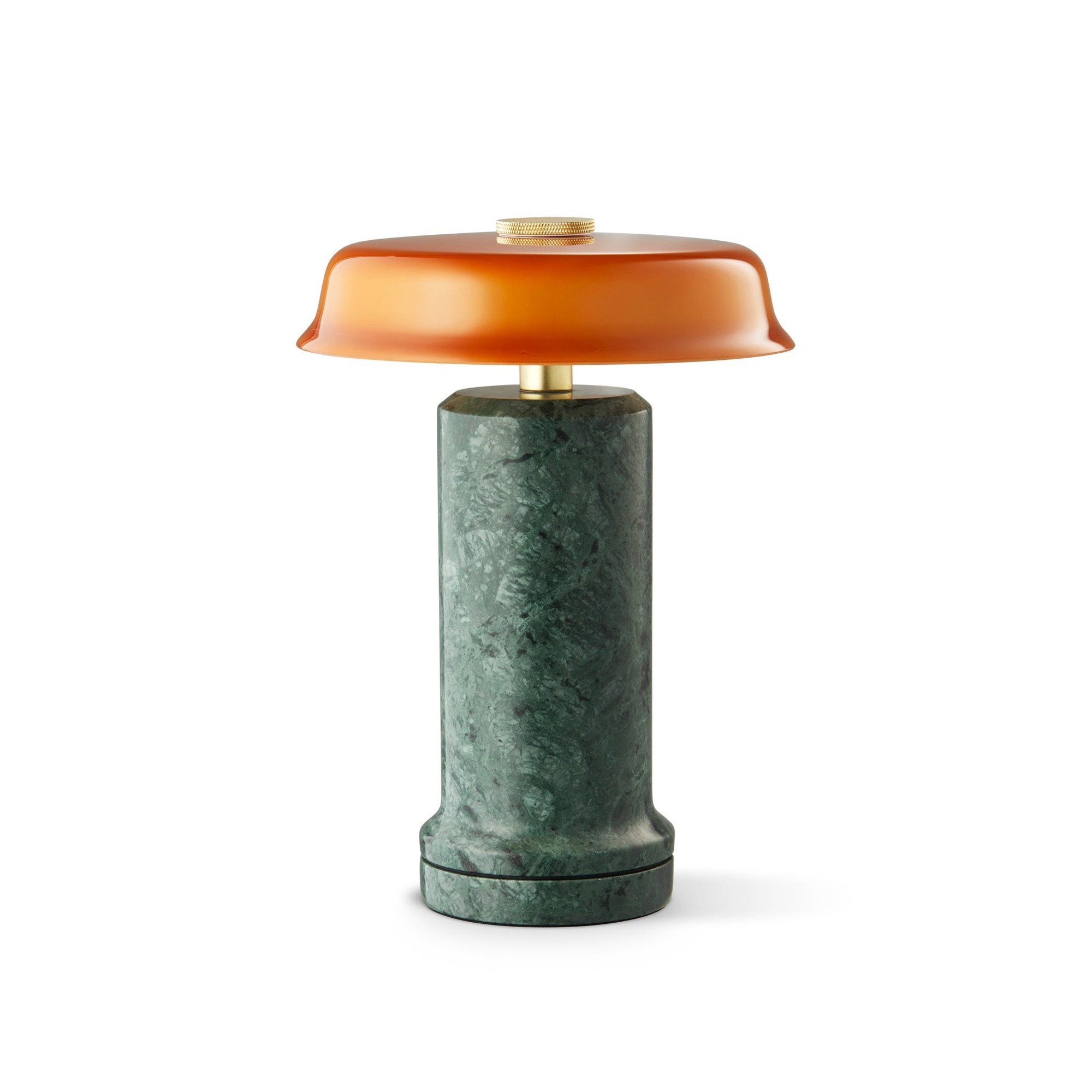Lampe rechargeable Trip No. 2 par Design by Us, marbre et verre lampe rechargeable Trip No. 2 Design by Us, sur sa base de charge en marbre