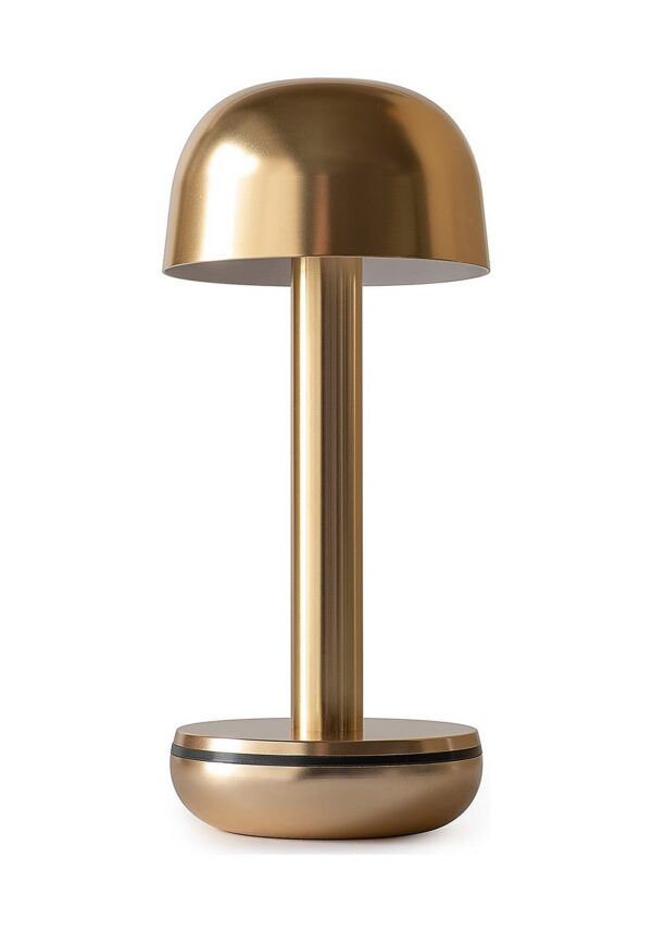 lampe rechargeable Two Humble, finition Gold, aluminium doré