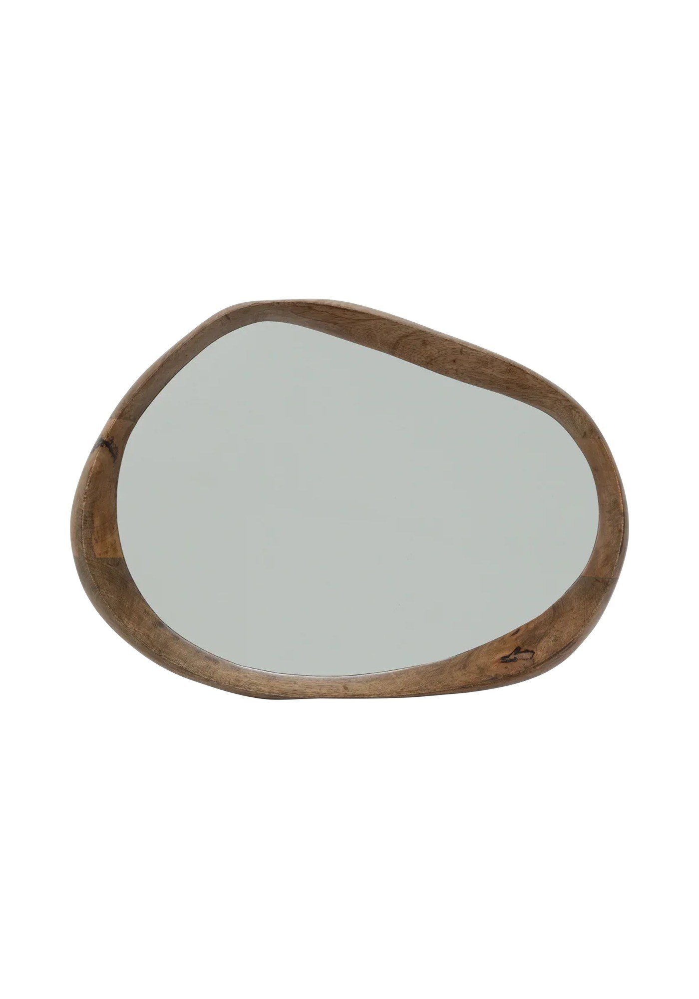 Miroir Shizu par Urban Nature Culture, manguier, 4 tailles miroir Shizu Urban Nature Culture en bois de manguier, taille S, fond blanc