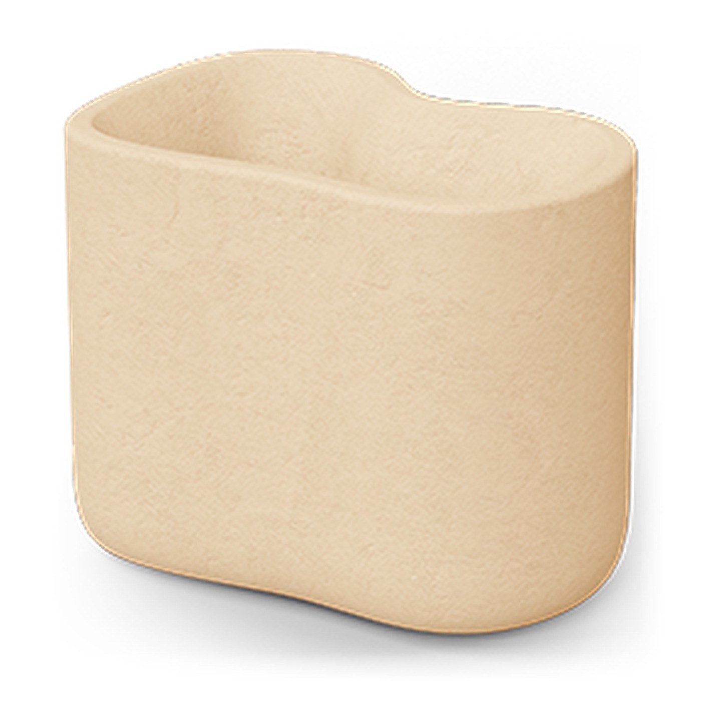 nano jardinière Milos Vondom, petite, coloris crème