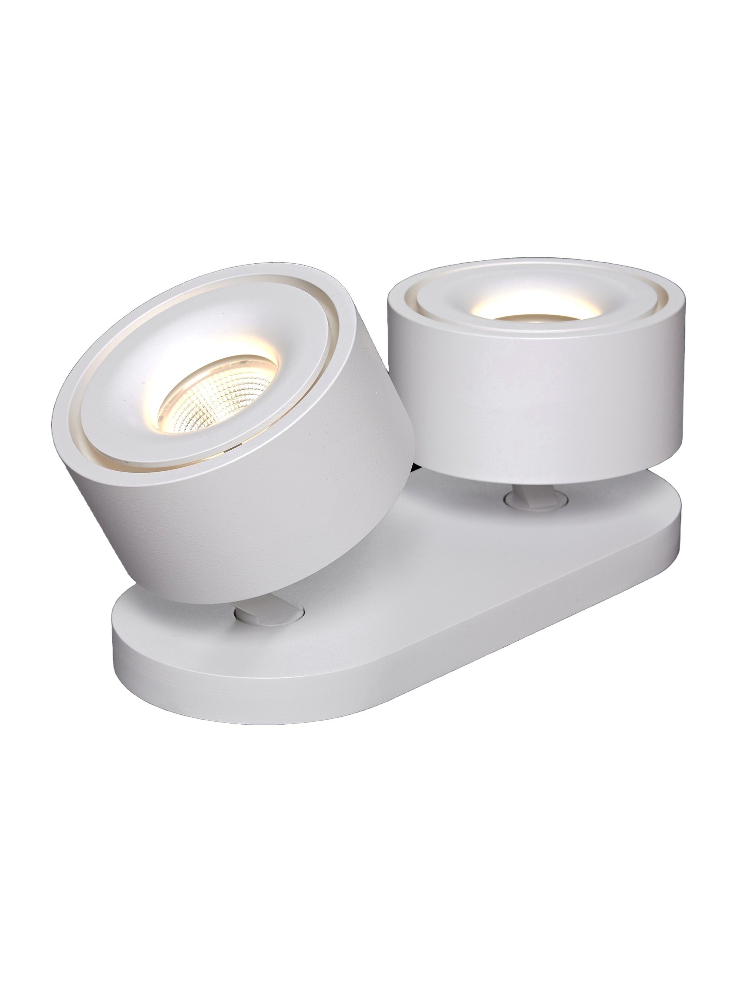 Plafonnier à bras Easy Braccio en aluminium par Antidark Plafonnier à bras Easy Braccio W2100 double blanche, 2 spots