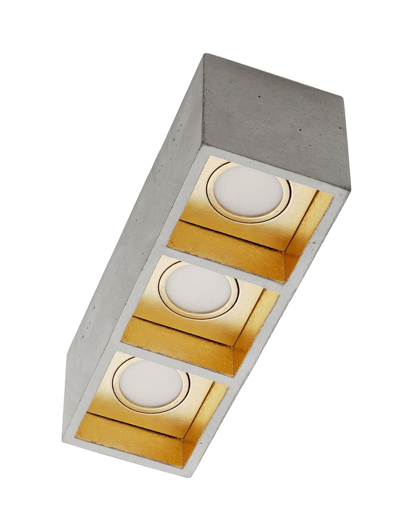Plafonnier B7³ gris clair, packshot fond blanc